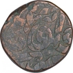 Copper One Dam Coin of Akbar of Urdu Zafar Qarin Mint.