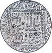 Silver One Rupee Coin of Akbar of Ahmadabad Mint.