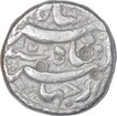 Silver One Rupee Coin of Jahangir of Qandhar Mint.