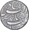 Silver One Rupee Coin of Jahangir of Qandahar Mint.