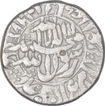 Rare Silver One Rupee Coin of Shahjahan of Surat Mint.