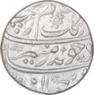 Silver One Rupee Coin of Aurangzeb Alamgir of Akbarbad Mint.