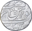 Silver One Rupee Coin of Aurangzeb Alamgir of Akbarnagar Mint.