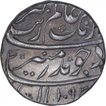 Silver One Rupee Coin of Aurangzeb Alamgir of Burhanpur Mint.