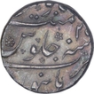 Silver One Rupee Coin of Aurangzeb Alamgir of Burhanpur Mint.