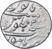 Silver One Rupee Coin of Aurangzeb Alamgir of Burhanpur Mint.