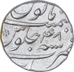 Silver One Rupee Coin of Aurangzeb Alamgir of Burhanpur Mint.