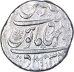 Silver One Rupee Coin of Aurangzeb Alamgir of Haiderabad Dar ul Jihad Mint.