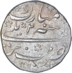 Silver One Rupee Coin of Shah Alam Bahadur of Bareli Mint.