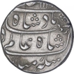 Silver One Rupee Coin of Shah Alam Bahadur of Burhanpur Mint.