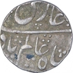 Silver One Rupee Coin of Shah Alam Bahadur of Lakhnau Mint.