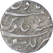 Silver One Rupee Coin of Shah Alam Bahadur of Lakhnau Mint.
