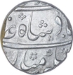 Silver One Rupee Coin of Shah Alam Bahadur of Ujjain Dar UL Fath Mint.