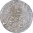Silver One Rupee Coin of Shah Alam II of Shahjahanabad Dar Ul Khilafat Mint.