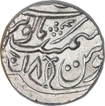 Silver One Rupee Coin of Najibabad Mint of Awadh State.