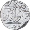 Silver One Rupee Coin of Narwar Mint of Gwalior State.