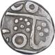 Silver Half Rupee Coin of Jayaji Rao of Gwalior Fort Mint of Gwalior State.