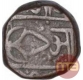 Copper Half Anna Coin of Indore State of In the name of Shah Alam II.