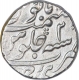 Silver One Rupee Coin of Sawai Jaipur Mint of Jaipur State of  In the name of Ahmad Shah Bahadur.