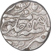 Silver One Rupee Coin of Sawai Jaipur Mint of Jaipur State of  In the name of Shah Alam II.