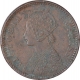 Copper One Twelfth Anna Coin of Victoria Empress of Calcutta Mint of 1877.