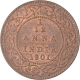 Copper One Twelfth Anna Coin of Victoria Empress of Calcutta Mint  of 1901.