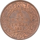 Copper One Twelfth Anna Coin of King Edward VII of Calcutta Mint of 1904.