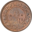 Bronze One Twelfth Anna Coin of King George V of Calcutta Mint of 1919.