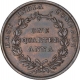 Copper One Quarter Anna Coin of East India Company of Calcutta Mint of 1835.