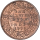 Copper One Quarter Anna Coin of King Edward VII of Calcutta Mint of 1906.