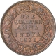 Bronze One Quarter Anna Coin of King George V of Calcutta Mint of 1931.