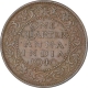 Bronze One Quarter Anna Coin of King George VI of Bombay Mint of 1940.