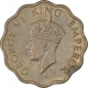 Nickel Brass One Anna Coin of King George VI of Calcutta Mint of 1945.