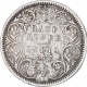 Silver Half Rupee Coin of Victoria Empress of Calcutta Mint of 1885.