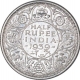 Silver Half Rupee Coin of King George VI of Calcutta Mint of 1939.