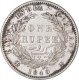 Silver One Rupee Coin of Victoria Queen of Madras Mint of 1840.