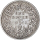 Silver One Rupee Coin of Victoria Queen of Bombay Mint of 1862.