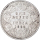 Silver One Rupee Coin of Victoria Empress of Calcutta Mint of 1883.