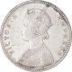 Silver One Rupee Coin of Victoria Empress of Calcutta Mint of 1883.