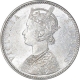 Silver One Rupee Coin of Victoria Empress of Bombay Mint of 1893.