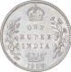 Silver One Rupee Coin of  King Edward VII of Bombay Mint of 1906.