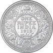 Silver One Rupee Coin of King George V of Bombay Mint of 1915.