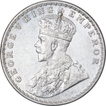 Silver One Rupee Coin of King George V of Calcutta Mint of 1917.