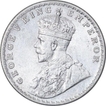 Silver One Rupee Coin of King George V of Bombay Mint of 1917.