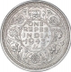 Silver One Rupee Coin of King George VI Bombay Mint of 1943.