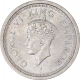 Silver One Rupee Coin of King George VI of Bombay Mint of 1945.