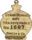 Brass Membership Badge of Royal Western Turf Club of India.