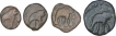 Copper Coins of Satakarni I of Paithan Region of Satavahana Dynasty.