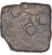 Copper Square Coin of Ujjaini Region.