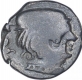 Silver Drachma coin of Visvasena of Western Kshatrapas.